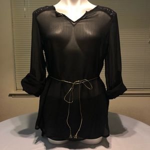 Sheer swim coverup ☀️🖤